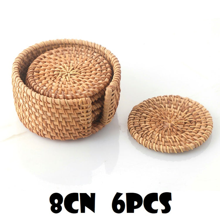 Rattan Anti-scald Tea Set Coffee Table Mat