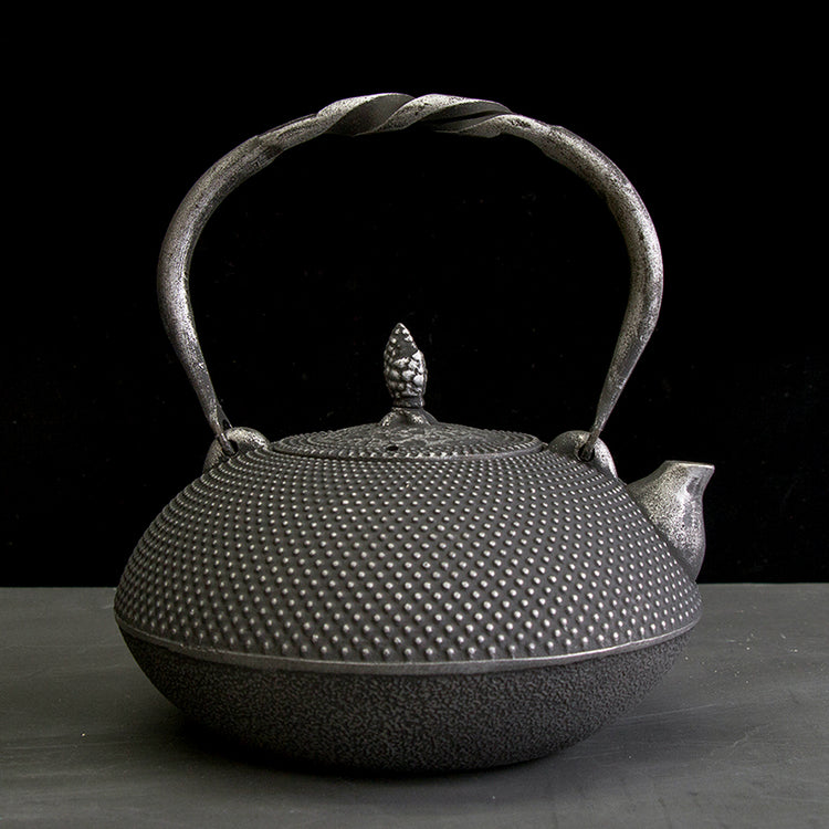 Old handmade iron pot