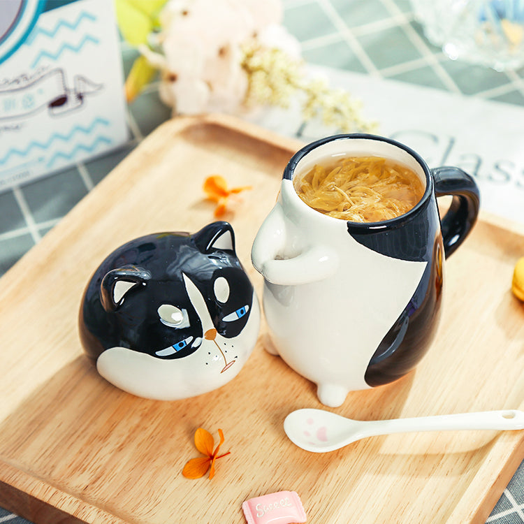 Creative animal ceramic cup