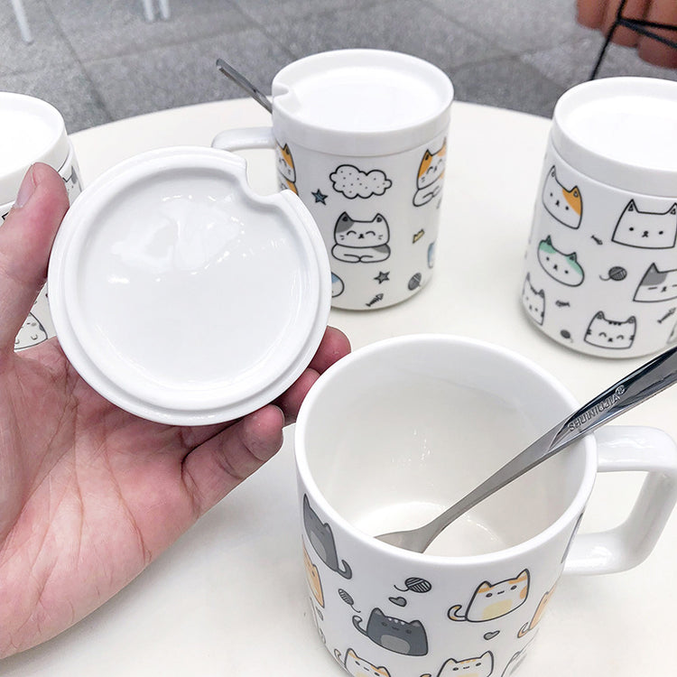 Cat ceramic cup