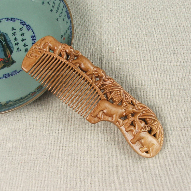 Carved Wooden Comb | Vintage Luxury Craftsmanship