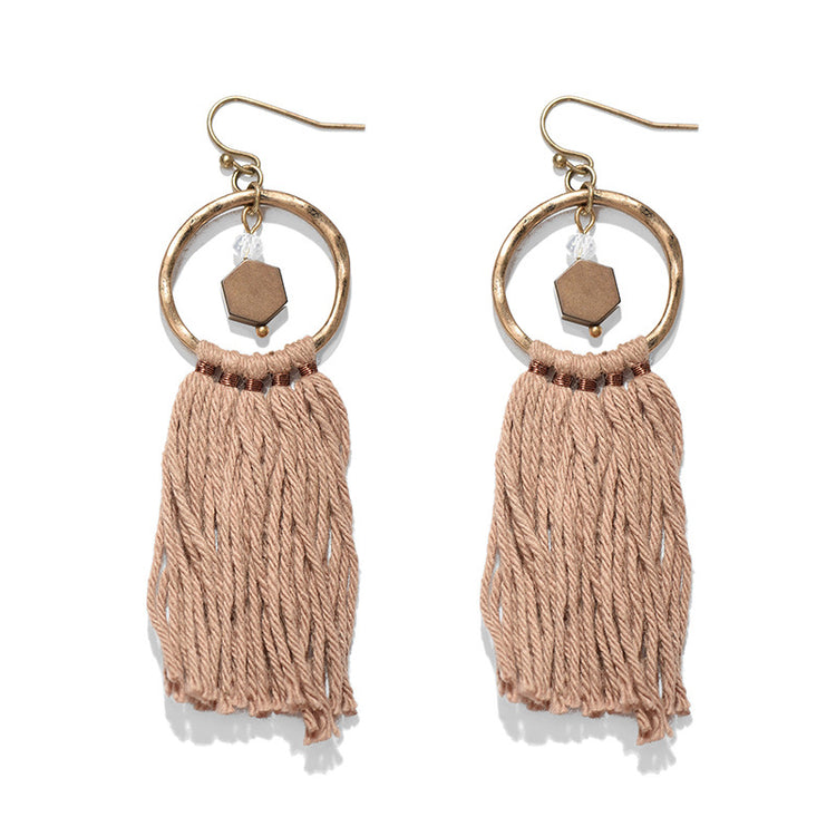 Bohemian tassel earrings