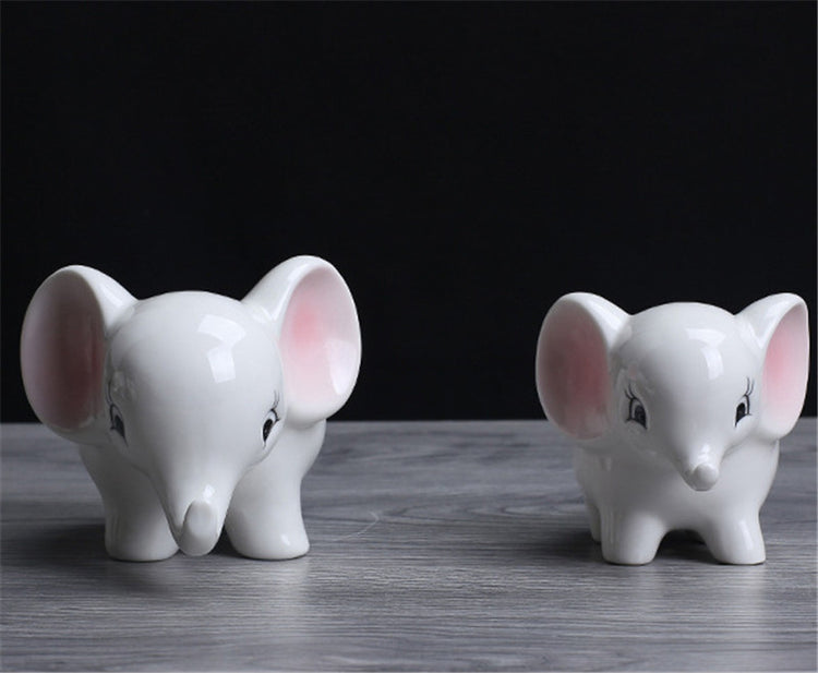 Elephant ceramic flowerpot