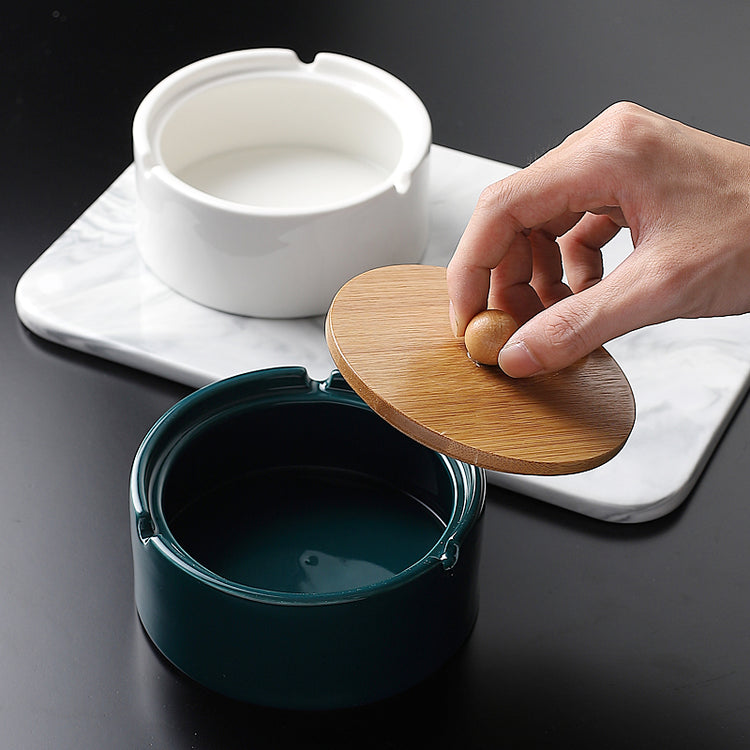 Creative Large Ceramic Ashtray Windproof Furnishings