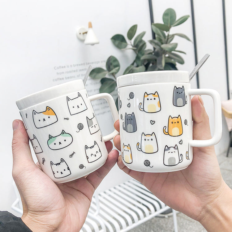 Cat ceramic cup