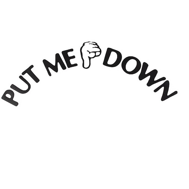 PUT ME DOWN stickers toilet wall stickers stickers toilet carved wall stickers waterproof