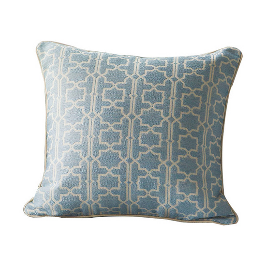 Light Green Print Throw Pillow