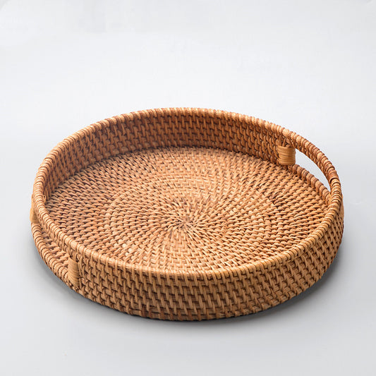 Handmade autumn rattan fruit basket