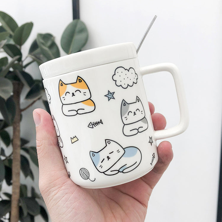 Cat ceramic cup