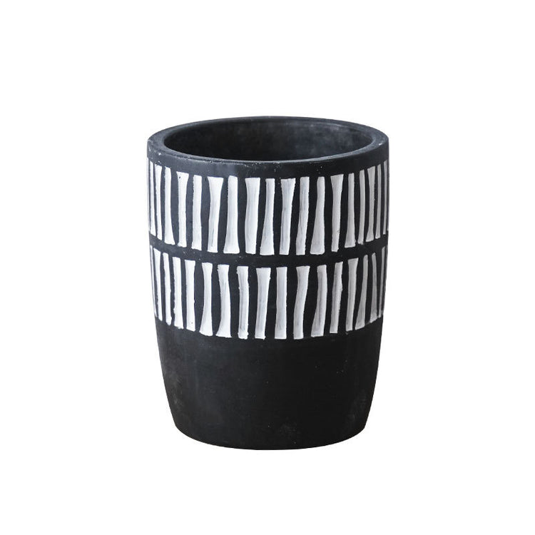 African element clay pot plant pot