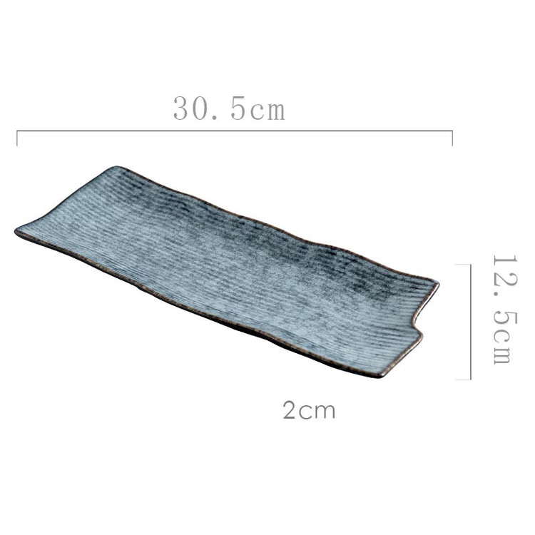 Creative Ceramic Irregular Long Flat Plate