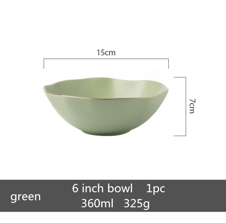 Rice Bowl Plate, Vegetable Plate, Dessert Plate, Large Soup Bowl