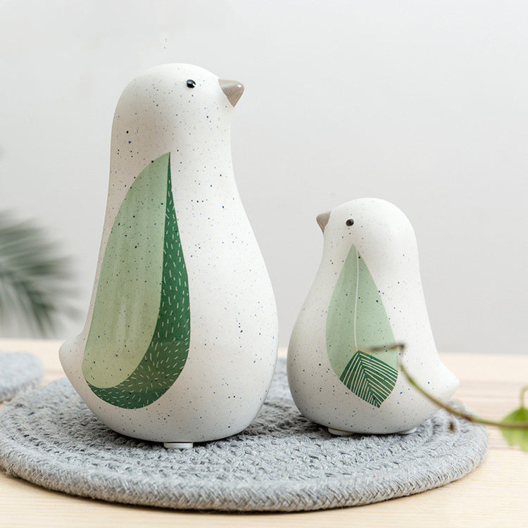 Small Fresh Ceramic Bird Decoration