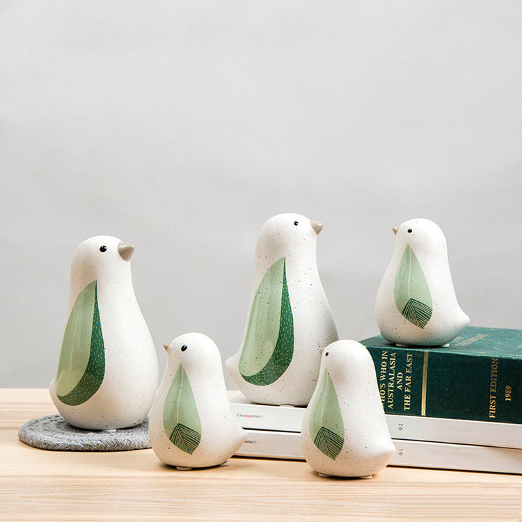 Small Fresh Ceramic Bird Decoration