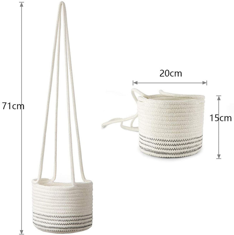 Straw, Rattan, Hemp Rope, Hanging Basket, Hanging Pot, Green Plant, Potted Plant