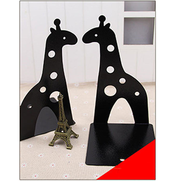 Cartoon Hollow Reindeer Elephant Book Stand Iron Bookshelf