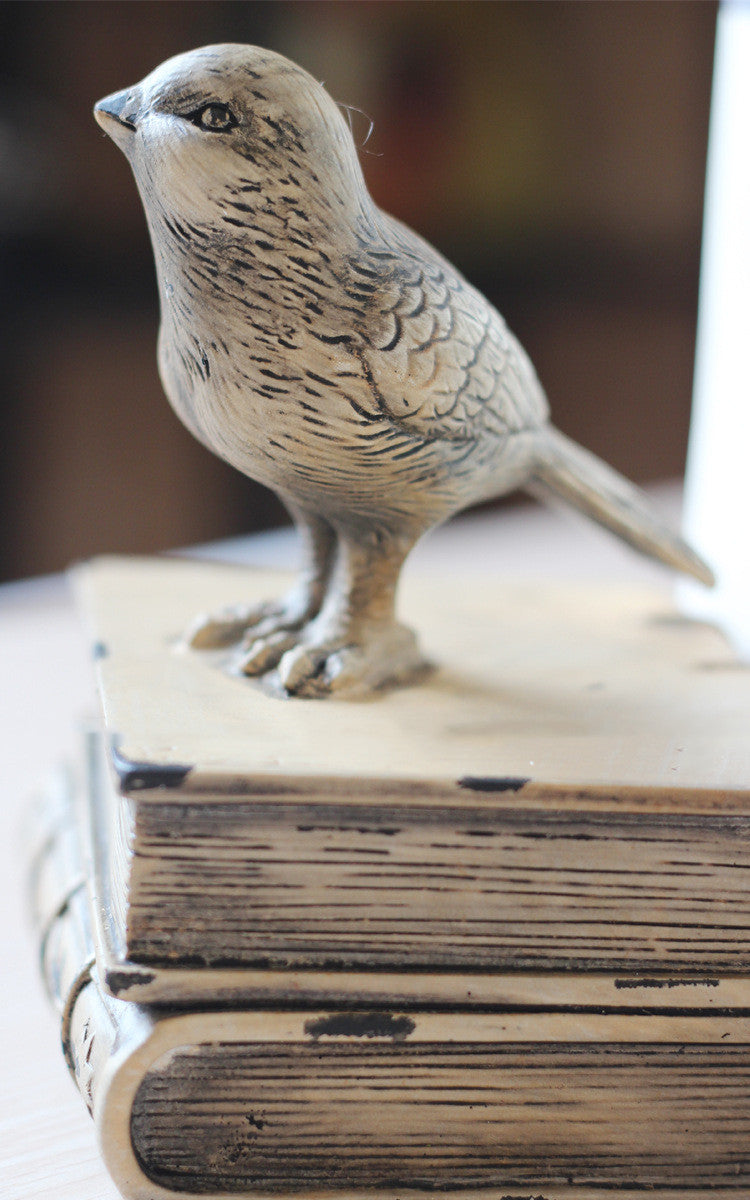 Creative Bird Bookend Office Desk Bookcase Decoration