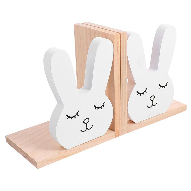 Creative Wooden Soft Decoration Rabbit Bookend