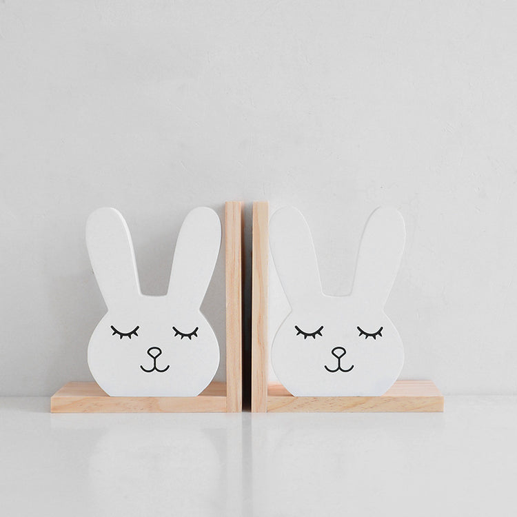 Creative Wooden Soft Decoration Rabbit Bookend