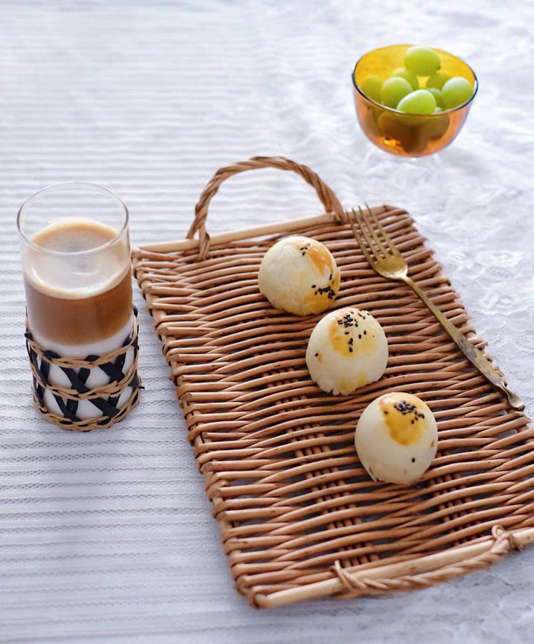 Rattan Handwoven Snack Tray