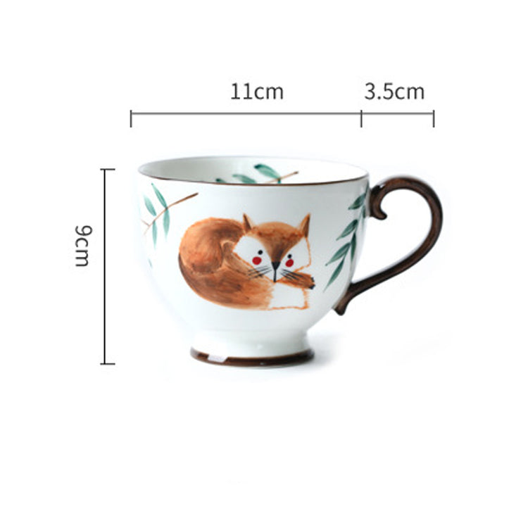 Fashion Simple Retro Animal Ceramic Mug