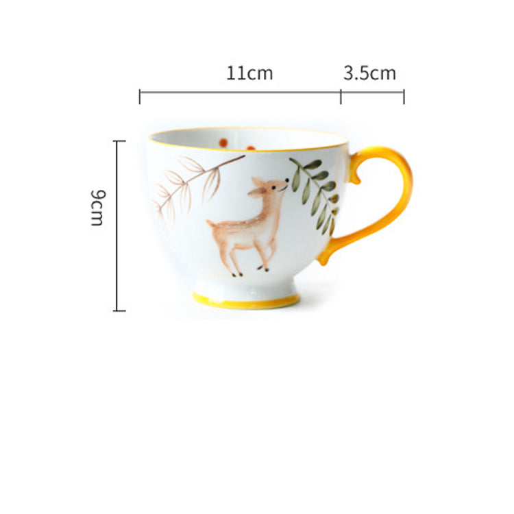 Fashion Simple Retro Animal Ceramic Mug