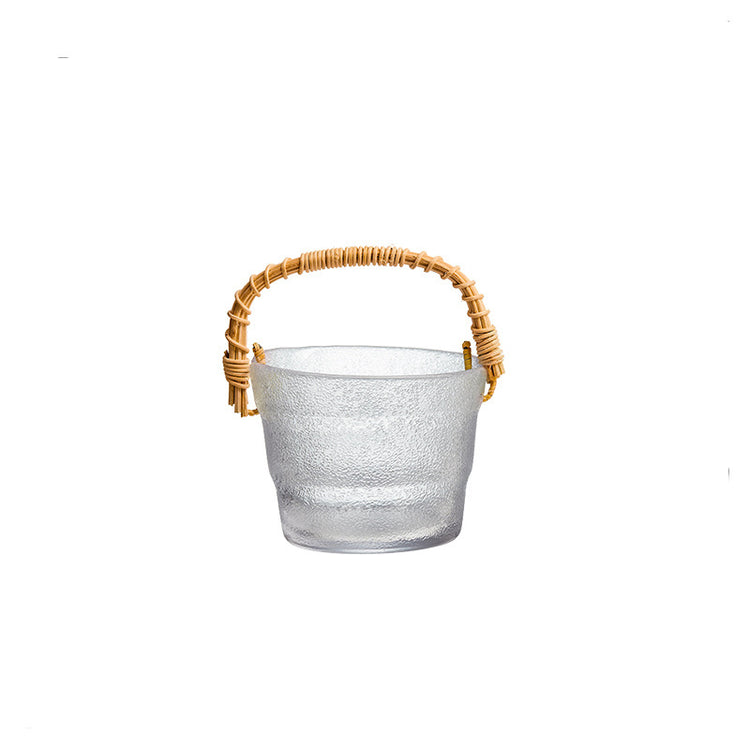 Rattan & Glass Basket