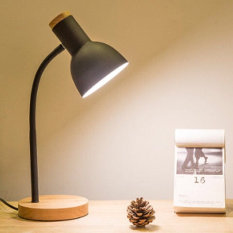 Wooden Elbow Reading Lamp
