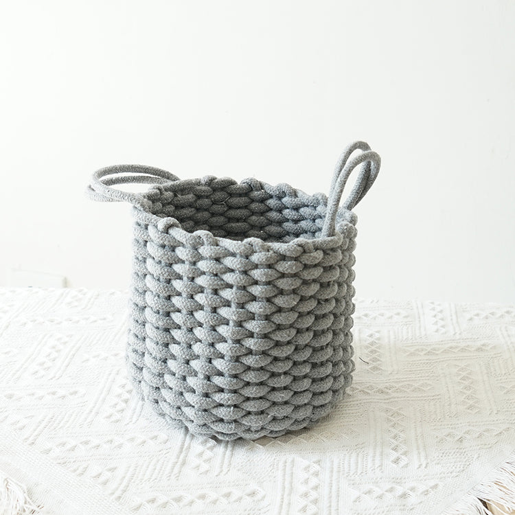 Storage Basket Sundries Storage Box Handmade Cotton Rope Storage Basket Homestay Furnishing Storage Shooting Storage Basket