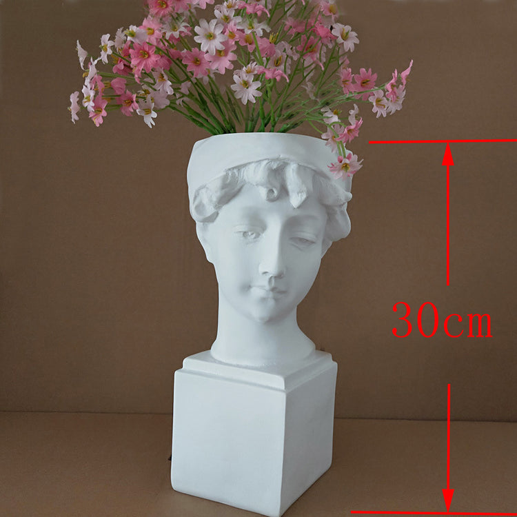 Resin Imitation Plaster Figurine Vase