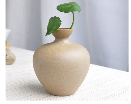 Stoneware Vase, Coffee Table, Retro Medium And Small Flower Pots, Ceramic Ornaments, Simple Japanese Pottery, Zen Flower Ornaments