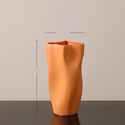 New Arrival Creative Modern Morandi Colorful Unique Shape Home Decoration Ceramic Porcelain Vases