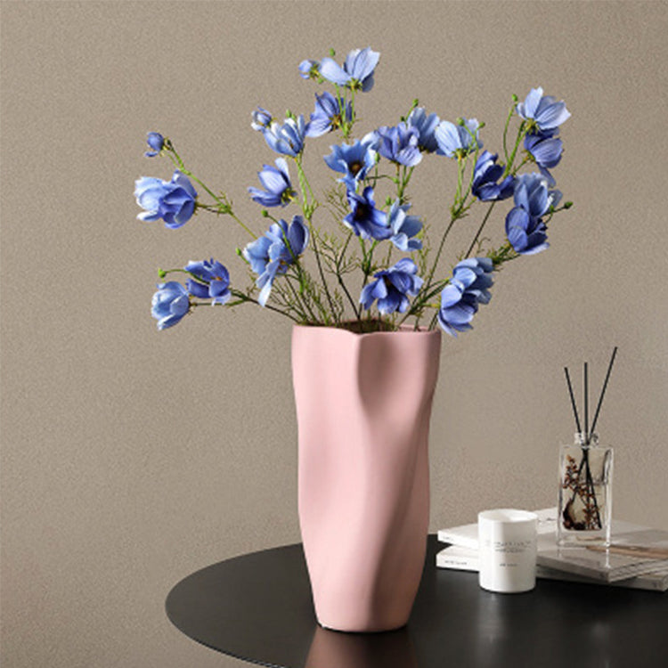 New Arrival Creative Modern Morandi Colorful Unique Shape Home Decoration Ceramic Porcelain Vases