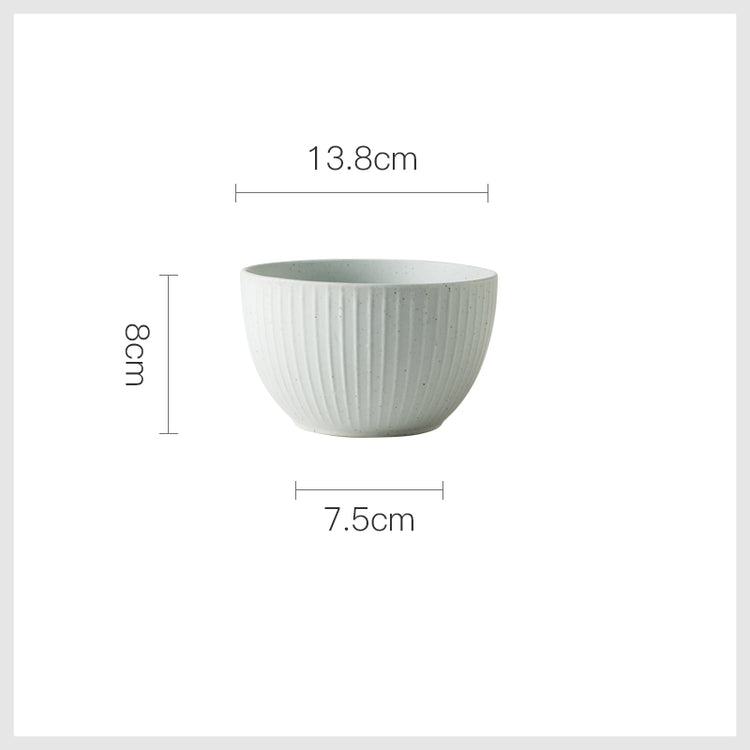 Japanese-Style Tableware Ceramic Bowl Rice Bowl Household Single Soup Bowl Dessert Bowl