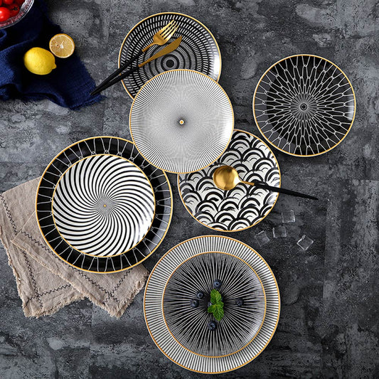 Western Dishes, Ceramic Dishes, Nordic Style Dishes Set