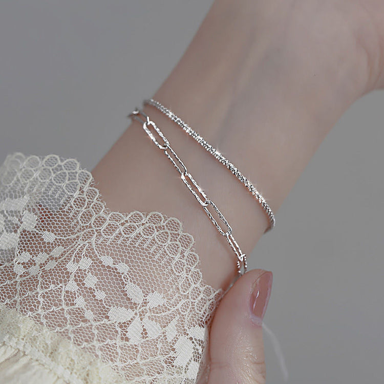 S925 Silver Bracelet Trendy Female Bracelet Girlfriends Bracelet