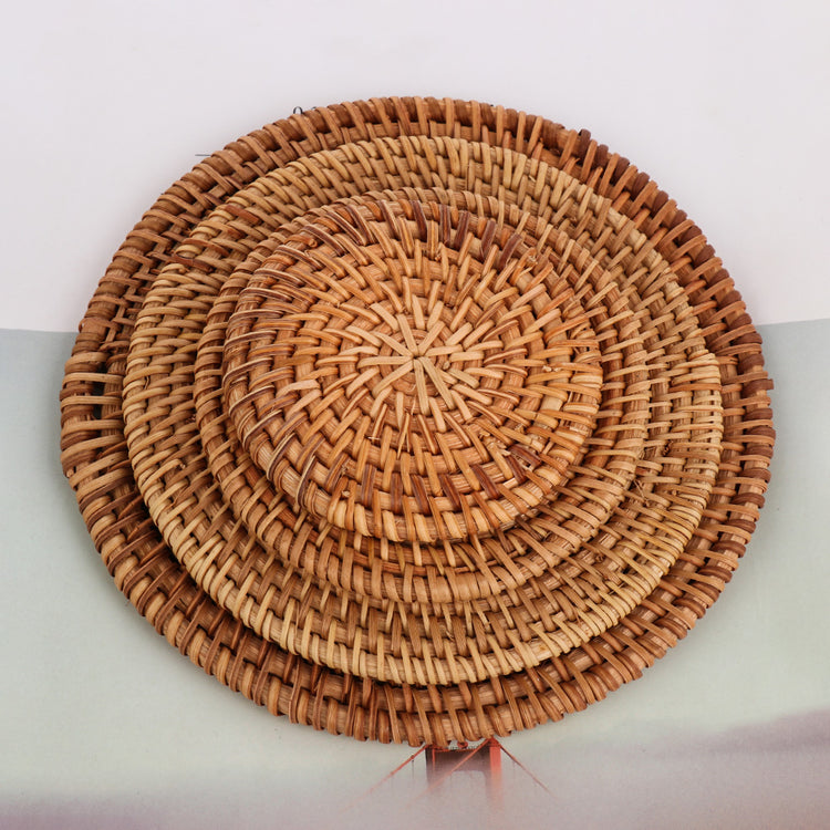 Handmade rattan coaster