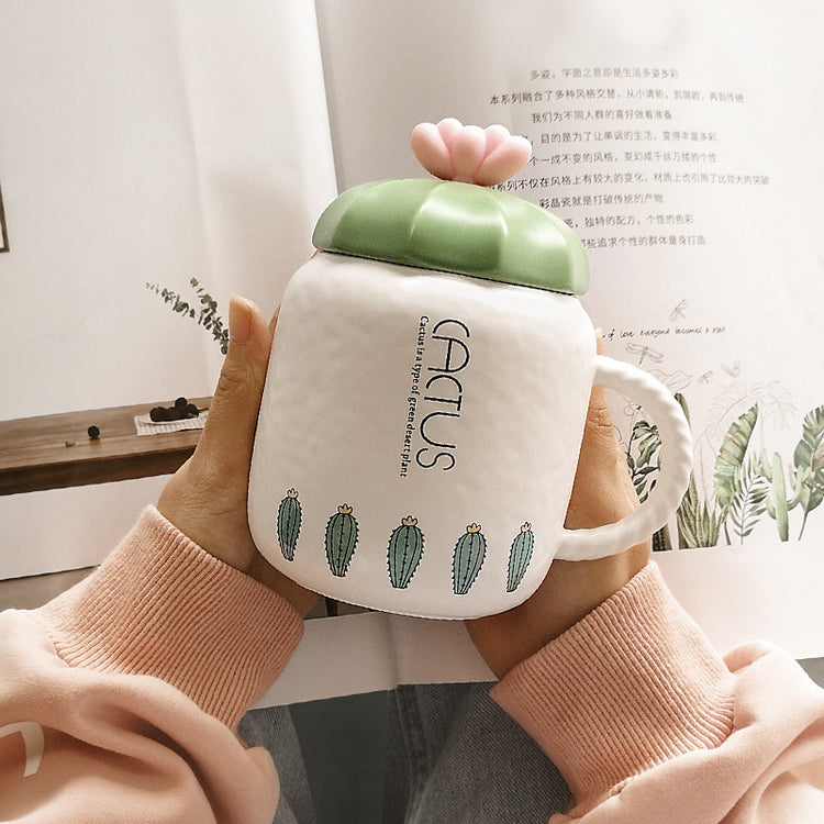 Cactus ceramic mug