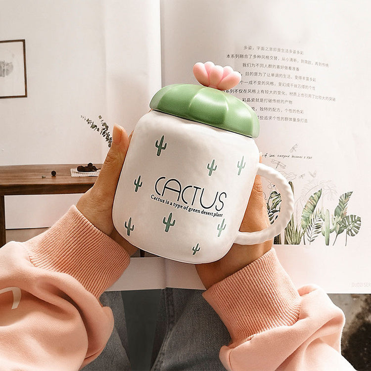 Cactus ceramic mug