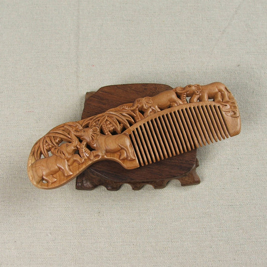 Carved Wooden Comb | Vintage Luxury Craftsmanship