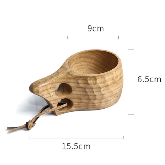 Irregular wooden cup