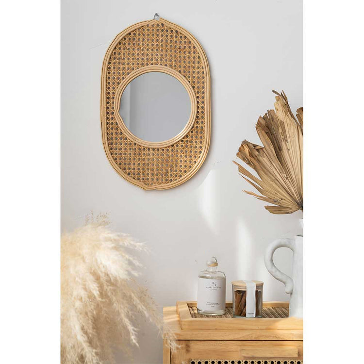 Summer Rattan Mirror