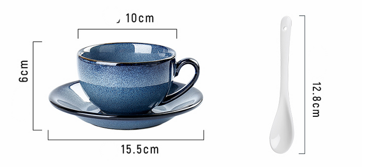 250ml ceramic latte coffee cup