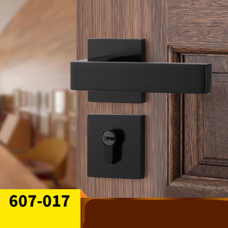 American Black Bathroom Solid Wood Door Handle