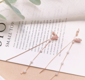 Flower  Tassel Earrings