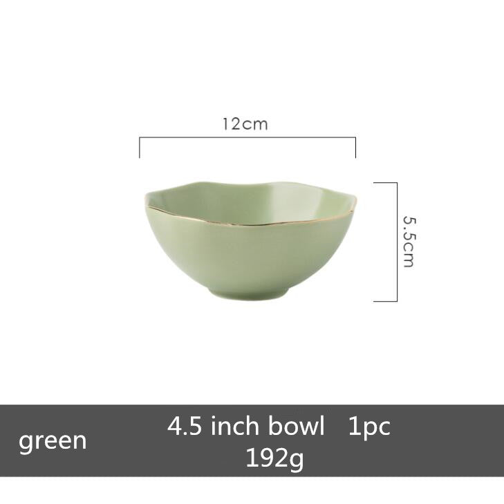 Rice Bowl Plate, Vegetable Plate, Dessert Plate, Large Soup Bowl