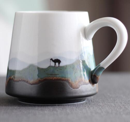 Hand-painted Yuanshan ceramic cup