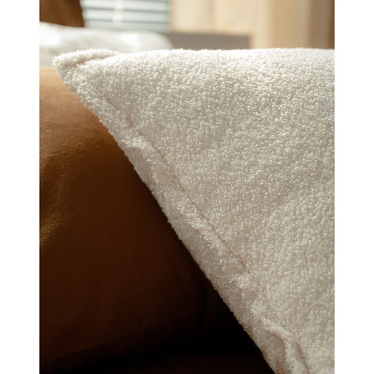 Simple With Grain Cashmere Lamb Cashmere Pillow