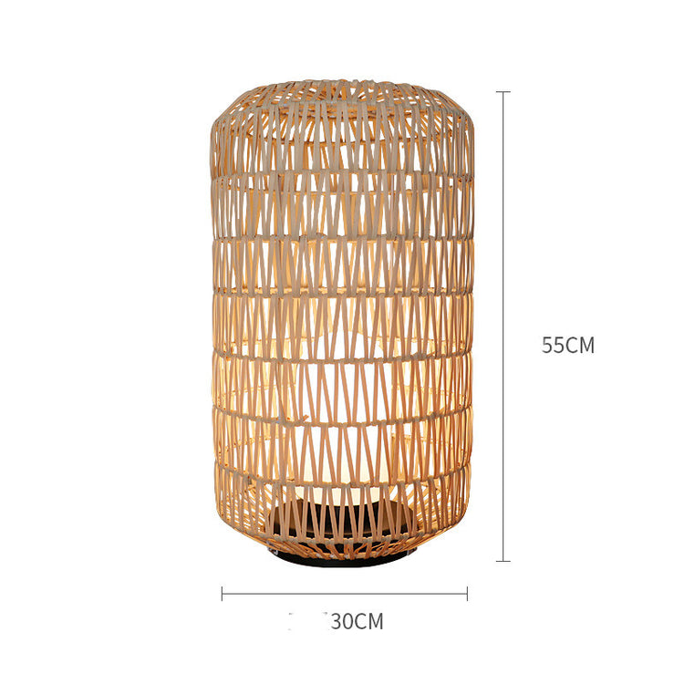 Rattan Waterproof Floor Lamp