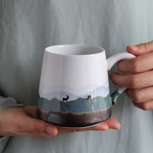 Hand-painted Yuanshan ceramic cup